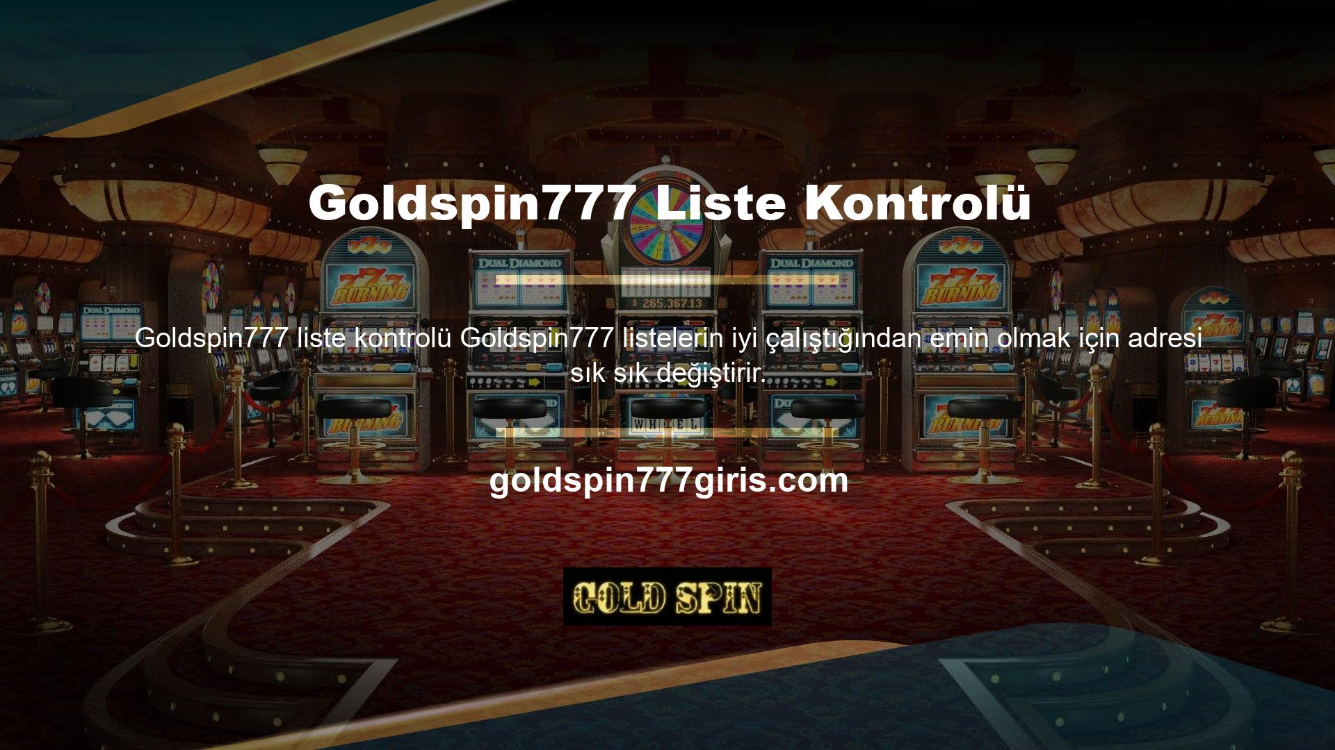 Goldspin777 kullanıcılara sunulan çevrimiçi bir bahis sitesidir