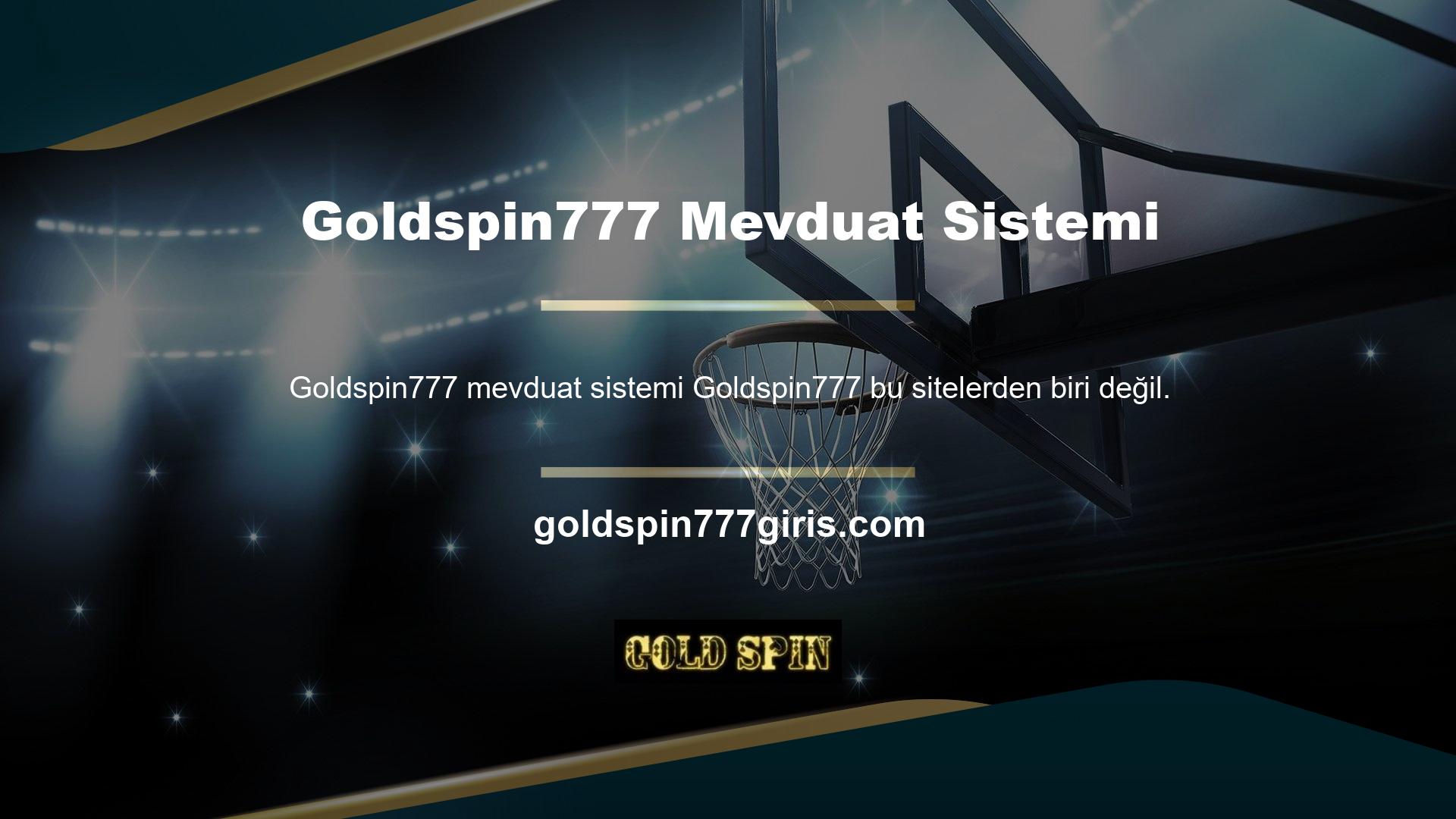 Goldspin777 mevduat prosedürü kullanıcılar için çok kolaydır